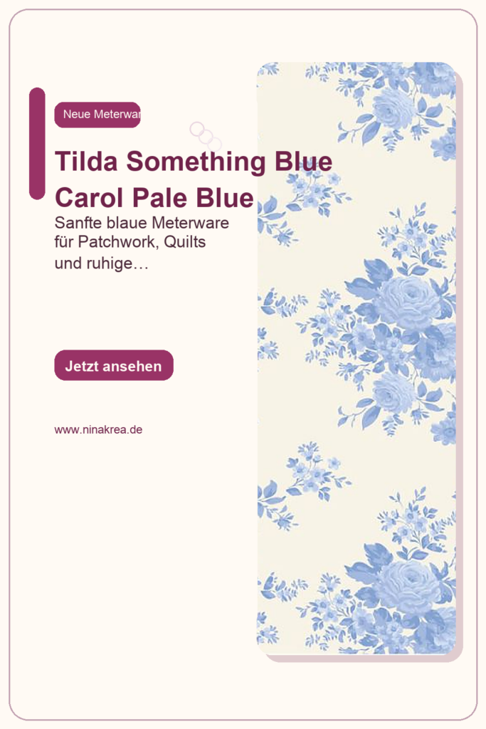 Pinterest Pin für Tilda Something Blue Carol Pale Blue