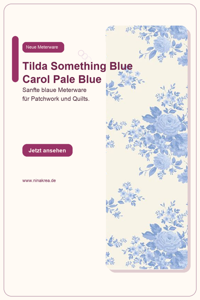 Pinterest Pin für Tilda Something Blue Carol Pale Blue